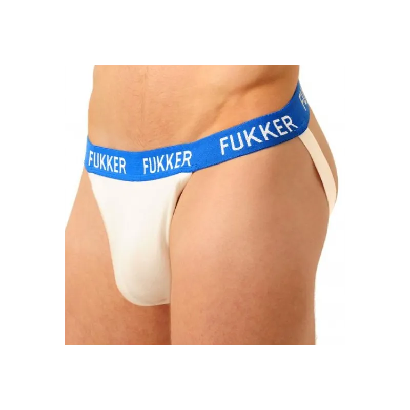 Fukker Jockstrap Fukker Blanc et bleu